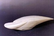 Bird Form in White Marble  h. 14 cm Private Collection