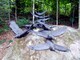 "Conspiracy of ravens"  Welded steel, bronze. Haliburton sculpture forest. Haliburton Ont.