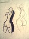 Figure studies. 190. Charcoal on paper. 22' x30".
