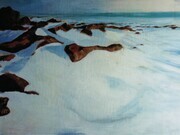"Arctic winter scene". Acrylic on canvas. 1995