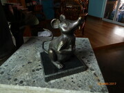 "Eckhart the Mouse. 10 pieces. 2011. Charlottetown P.E.I. Bronze, stone.