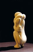 Mother and Child.  Limestone 25cm Private Collection