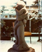 Mother and Child. Sandstone.  Kootenay Lake District Hospital.  Nelson B.C. 1980
