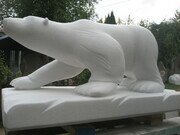 Polar Bear Marble H. 50cm 2010.  Private Collection