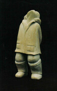 Self Portrait onHudsons Bay. Limestone. h. 26cm. 1988.  Private Collection